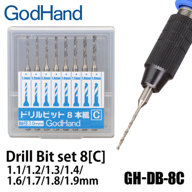 GodHand DB-8C Drill Bit Set C 8pc
